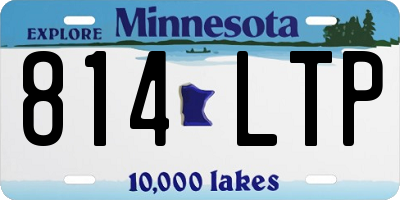 MN license plate 814LTP