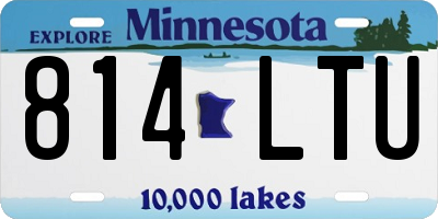 MN license plate 814LTU