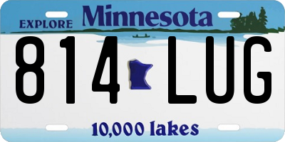 MN license plate 814LUG