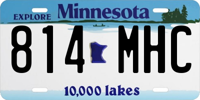MN license plate 814MHC