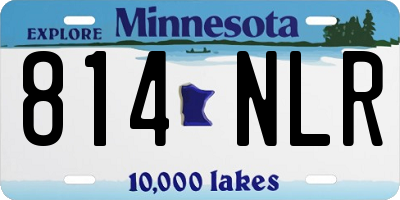 MN license plate 814NLR