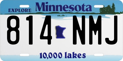 MN license plate 814NMJ