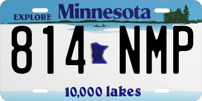 MN license plate 814NMP