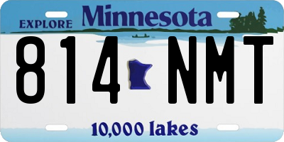 MN license plate 814NMT