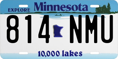 MN license plate 814NMU