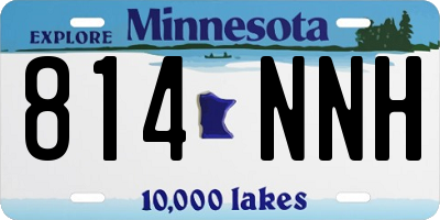 MN license plate 814NNH