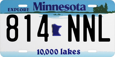 MN license plate 814NNL