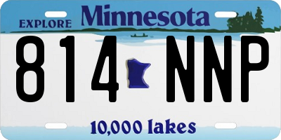 MN license plate 814NNP