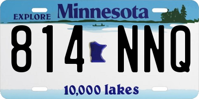 MN license plate 814NNQ