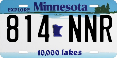 MN license plate 814NNR