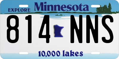 MN license plate 814NNS