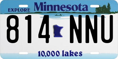 MN license plate 814NNU