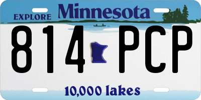 MN license plate 814PCP