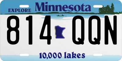 MN license plate 814QQN