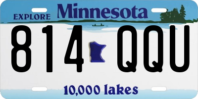 MN license plate 814QQU