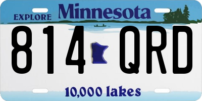 MN license plate 814QRD