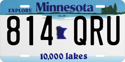 MN license plate 814QRU