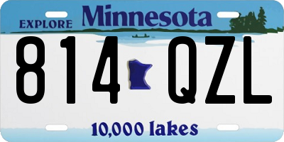 MN license plate 814QZL