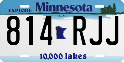 MN license plate 814RJJ