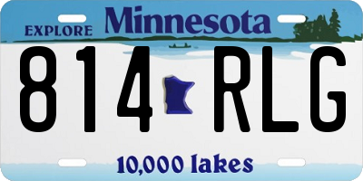 MN license plate 814RLG