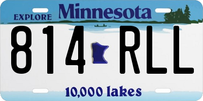 MN license plate 814RLL