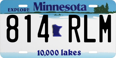 MN license plate 814RLM