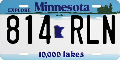 MN license plate 814RLN
