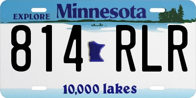 MN license plate 814RLR