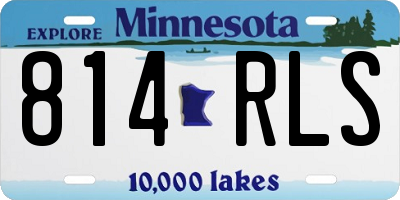 MN license plate 814RLS