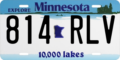 MN license plate 814RLV