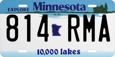 MN license plate 814RMA