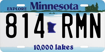 MN license plate 814RMN