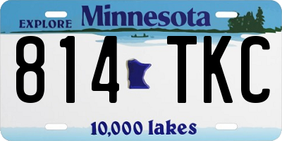 MN license plate 814TKC