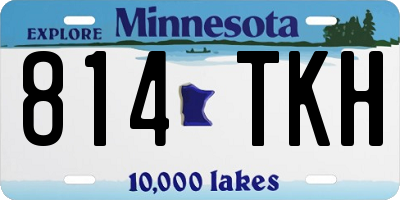 MN license plate 814TKH