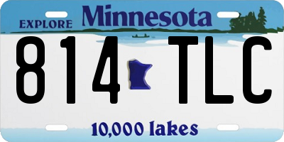 MN license plate 814TLC