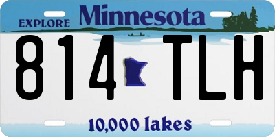 MN license plate 814TLH