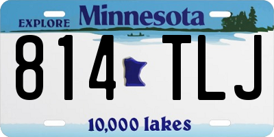 MN license plate 814TLJ