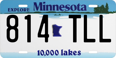 MN license plate 814TLL