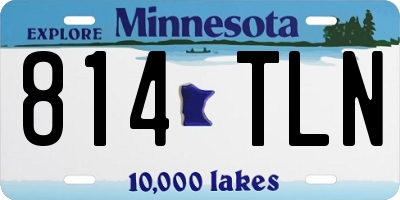 MN license plate 814TLN