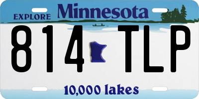 MN license plate 814TLP