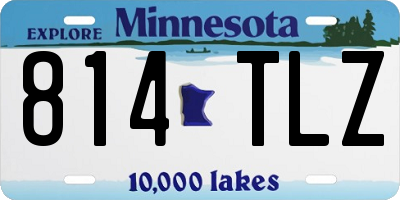 MN license plate 814TLZ