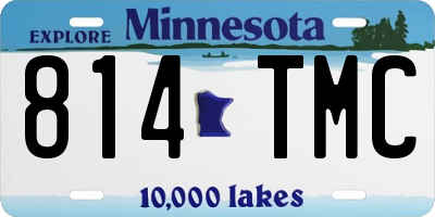 MN license plate 814TMC