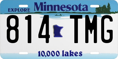 MN license plate 814TMG