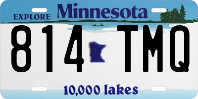 MN license plate 814TMQ