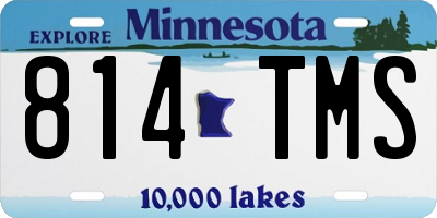 MN license plate 814TMS