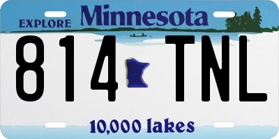 MN license plate 814TNL