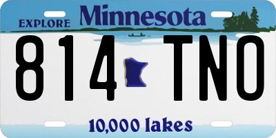 MN license plate 814TNO