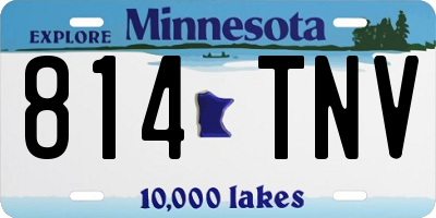 MN license plate 814TNV