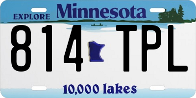 MN license plate 814TPL