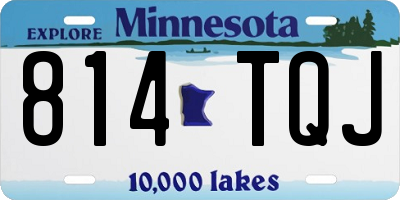 MN license plate 814TQJ